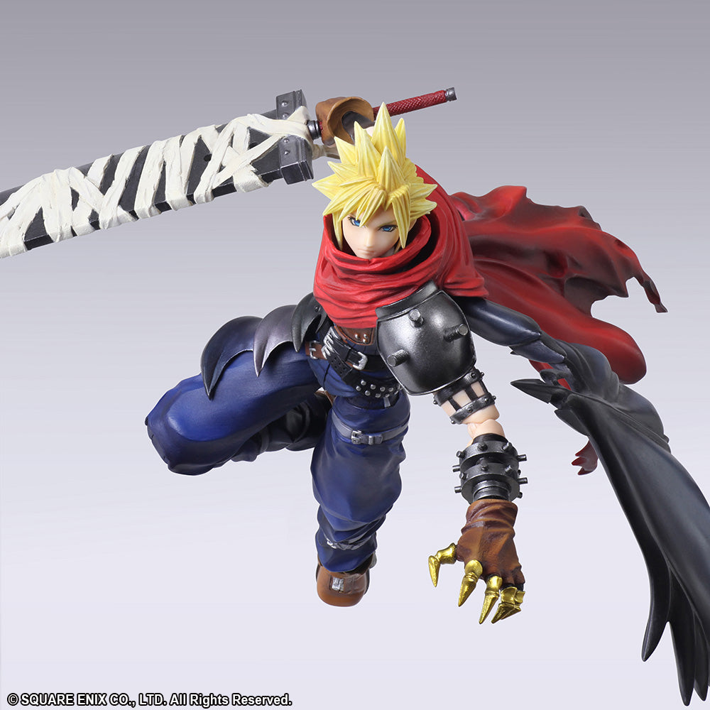 Final Fantasy Cloud Strife Another Form Variant Action Figure - Square Enix Bring Arts Collectible - Perfect for Gaming Displays & Anime Collections