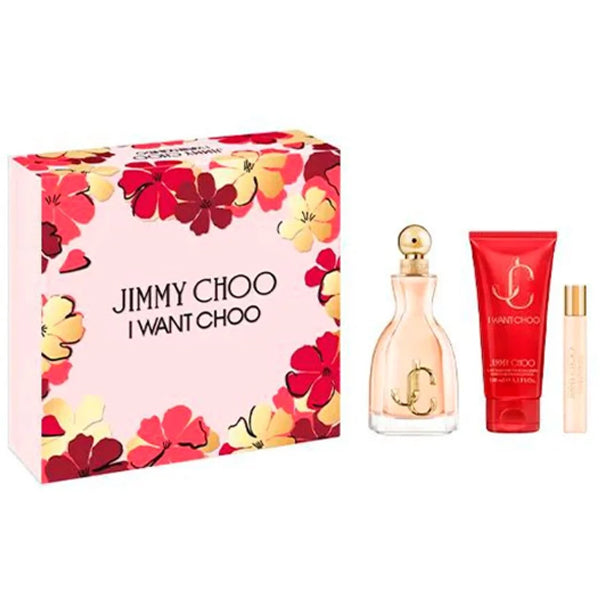 I Want Choo 3 Piece Eau De Parfum Gift Set - 100ml Luxury Floral Scent for Women | Perfect for Date Night, Special Occasions & Everyday Elegance
