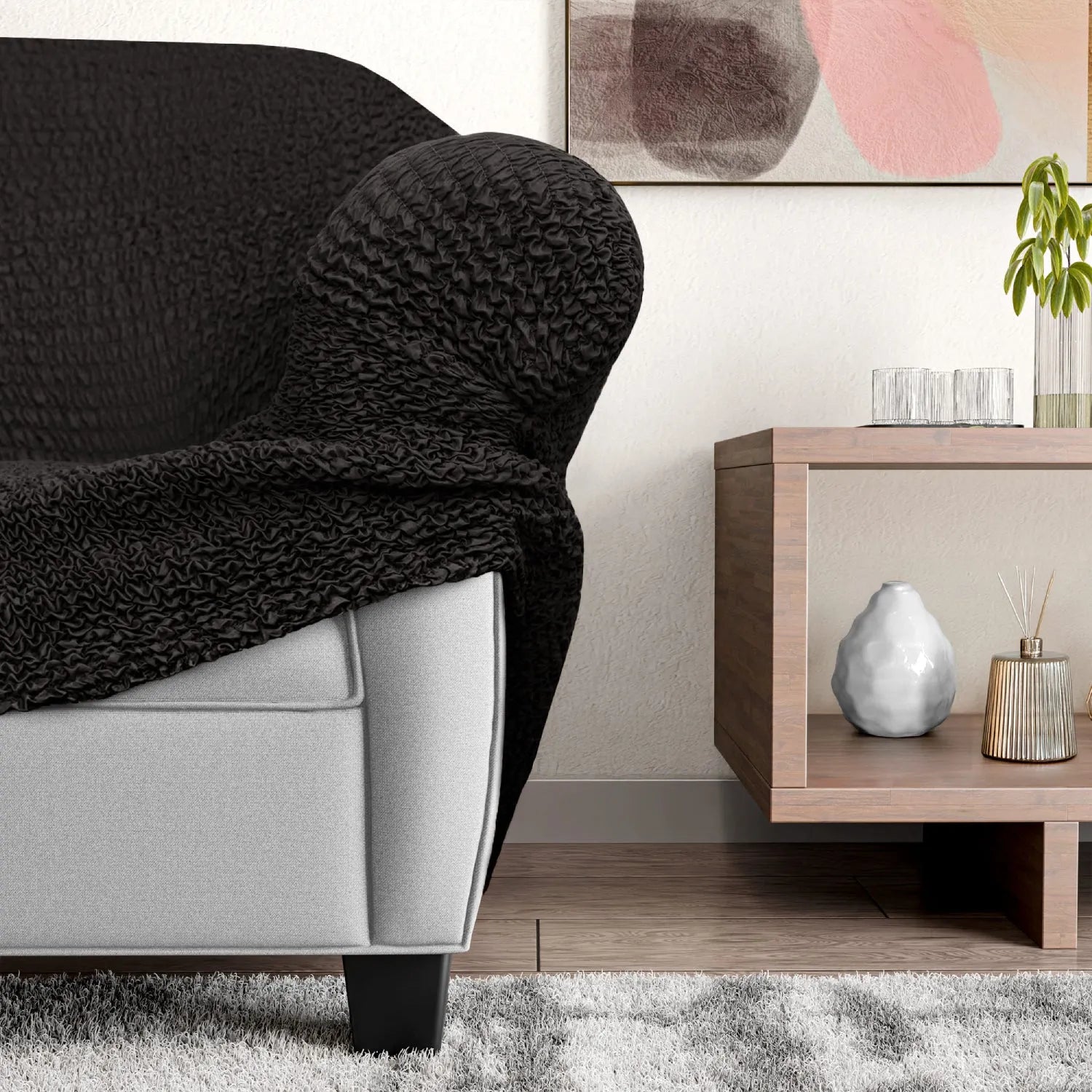 2 Seater Loveseat Slipcover - Soft Microfiber Fabric - Perfect for Living Room, Bedroom & Home Decor