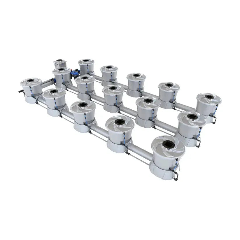 Alien Hydroponics V System DWC - 15 Pot 3 Row Hydroponic Growing Kit for Indoor Plants | Perfect for Home Gardening, Greenhouse & Vertical Farming
