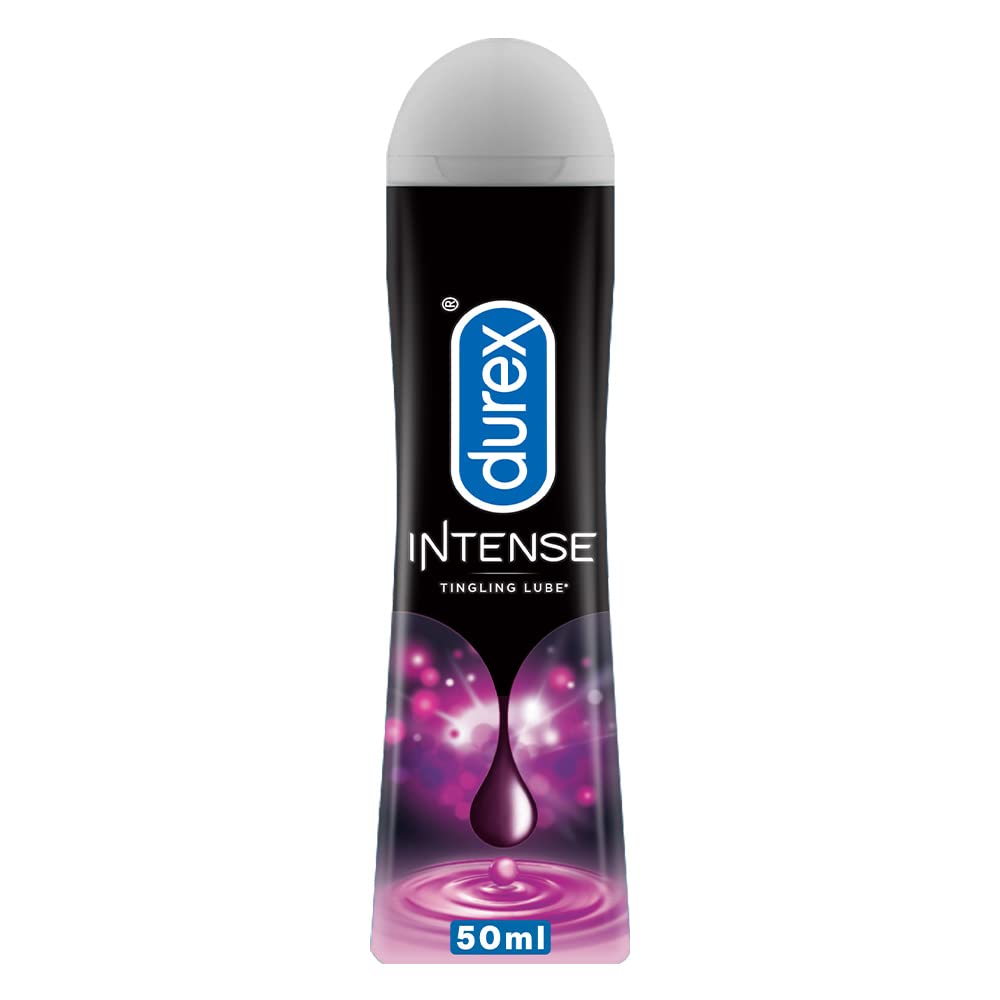 Durex Intense Water-Based Lubricant Gel for Men & Women - 50ml | Long-Lasting, Smooth Personal Lubricant for Enhanced Intimacy & Comfort | Perfect for Couples & Sensual Massage