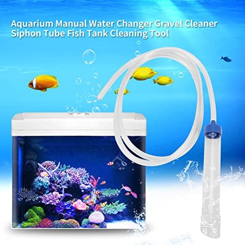 KUIDAMOS Aquarium Gravel Cleaner & Water Changer - Manual Siphon Vacuum for Fish Tank Maintenance, Easy Water Drain & Gravel Cleaning Tool - Perfect for Freshwater & Saltwater Tanks, Aquarium Cleaning & Water Changes