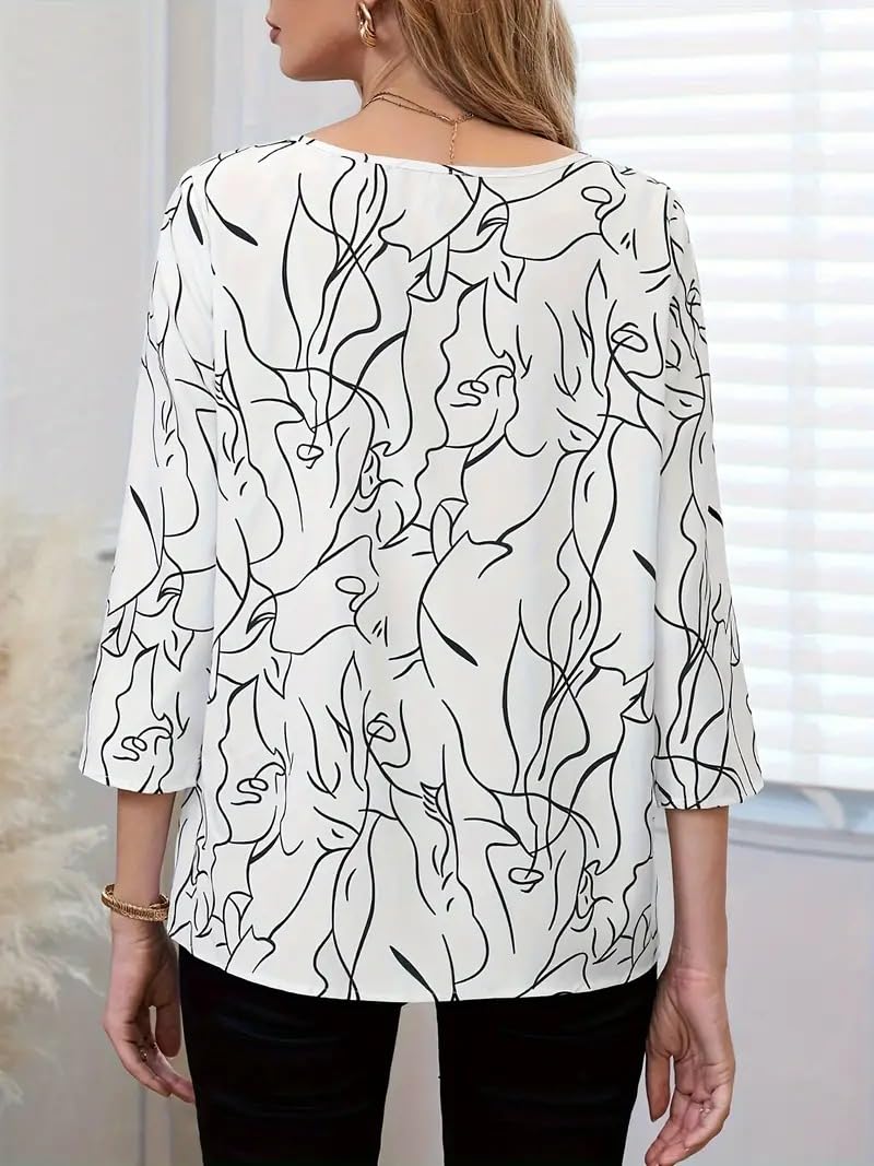 DEIDAD Women's Regular Fit Fancy Tops - Casual & Party Wear Blouses for Everyday Style | Perfect for Office, Dating & Social Events