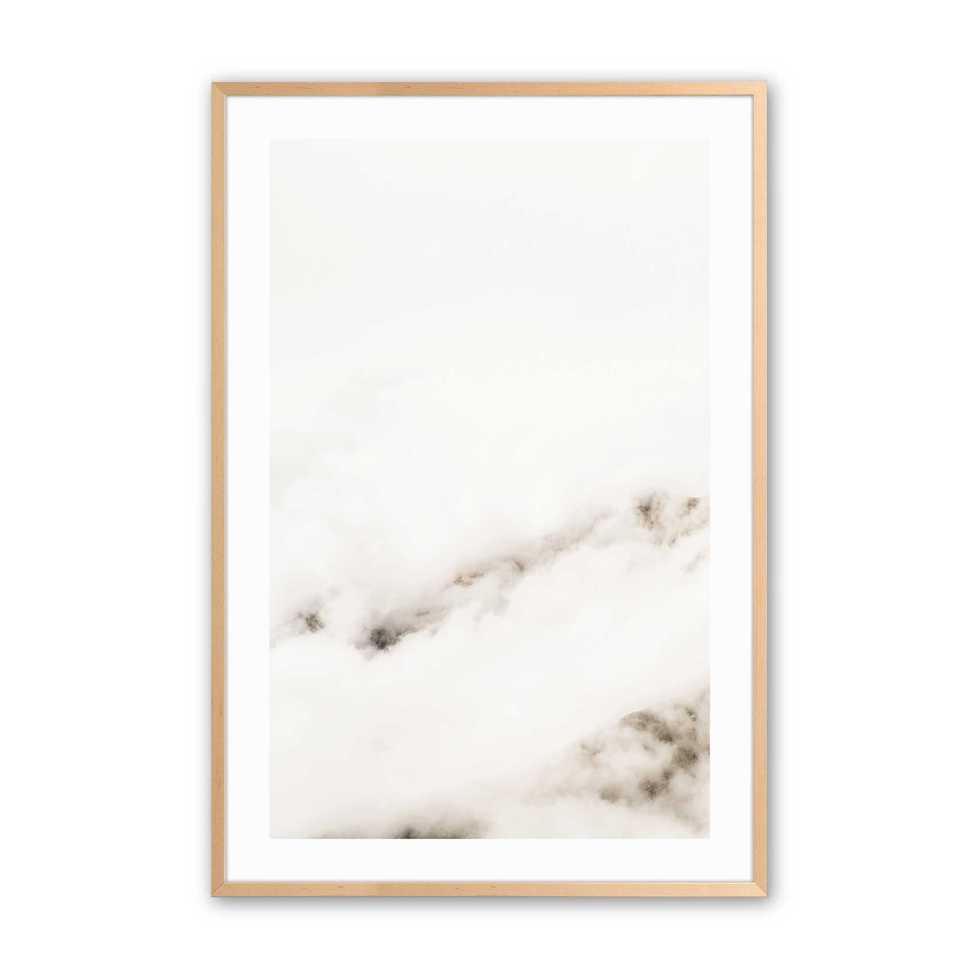 Hazy Horizons Wall Art Print - Abstract Landscape Painting for Home & Office Decor - Perfect for Living Room, Bedroom, or Office Space