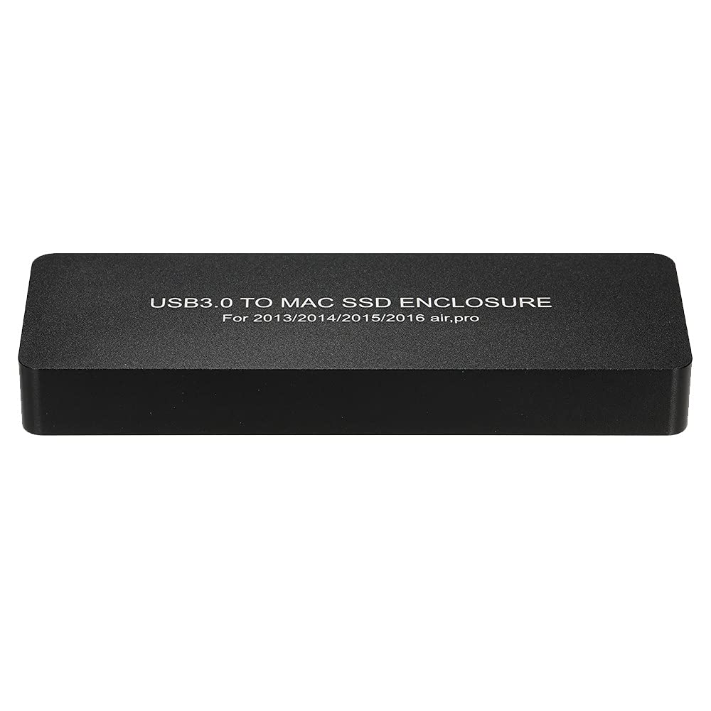 NFHK USB 3.0 External SSD Enclosure for MacBook Air/Pro 2013-2016 - Portable Hard Drive Case with 16+12 Pin Connector | Perfect for Data Backup, Storage Expansion & On-the-Go Use