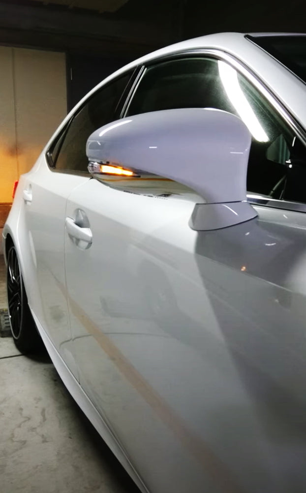 Amber LED Sequential Turn Signal Side Mirror Lights for Lexus RX 2010-2015 - Clear Lens, Easy Installation, Enhanced Safety for Night Driving & Parking