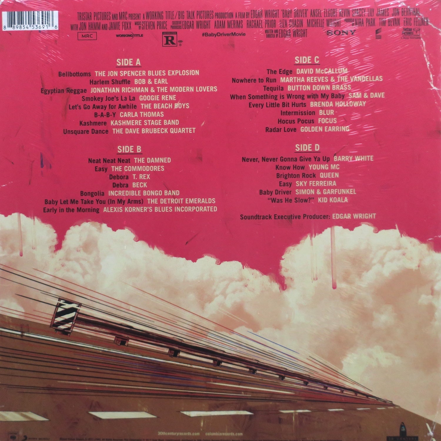 BABY DRIVER Original Motion Picture Soundtrack Vinyl 2LP Record - Perfect for Movie Nights & Vinyl Collectors