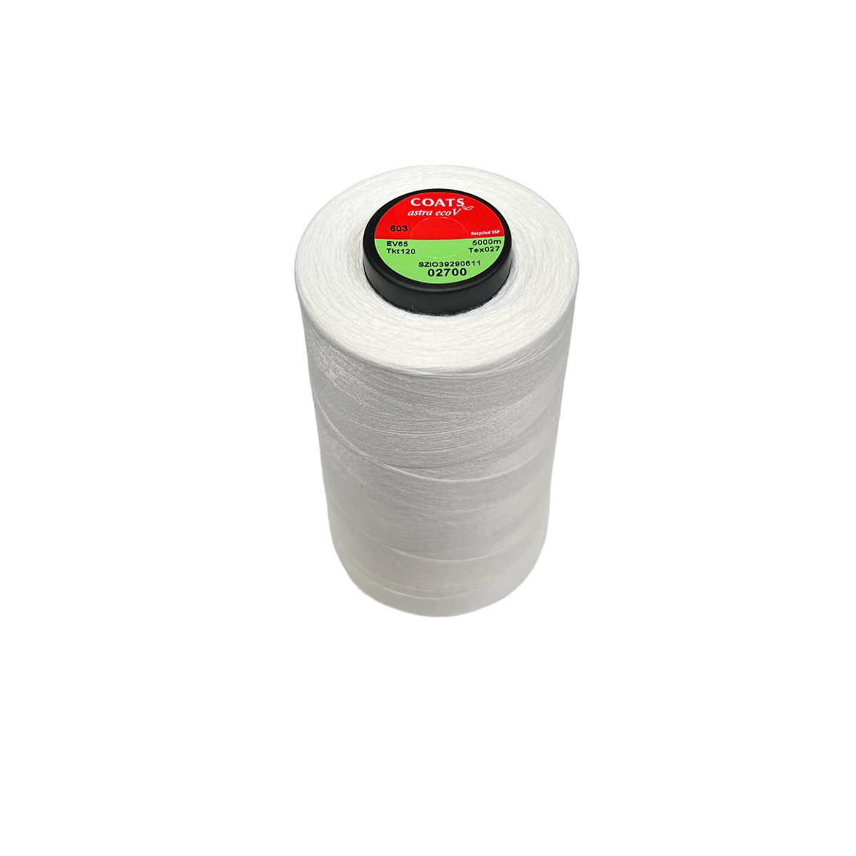 Eco-Friendly Astra EcoVerde 120 Recycled Polyester Thread - 5000m Cones for Sewing, Quilting & Crafting | Sustainable Sewing Supplies for Eco-Conscious Makers