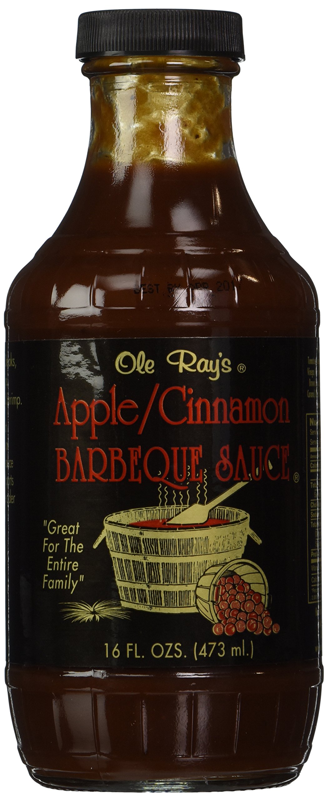 Ole Ray's Apple Cinnamon BBQ Sauce - Sweet & Tangy Glaze for Ribs, Chicken, Pulled Pork & Grilling - Perfect for Summer Cookouts & Family BBQs
