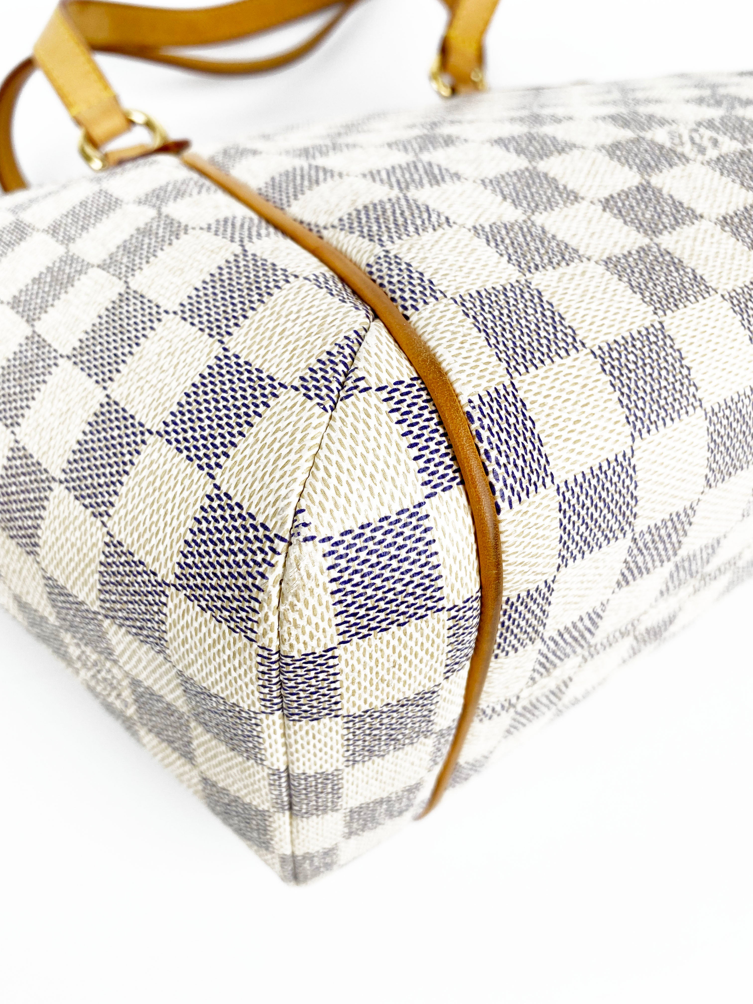 Louis Vuitton Damier Azur Totally PM Handbag - Luxury Designer Shoulder Bag for Women, Perfect for Work, Travel & Everyday Use