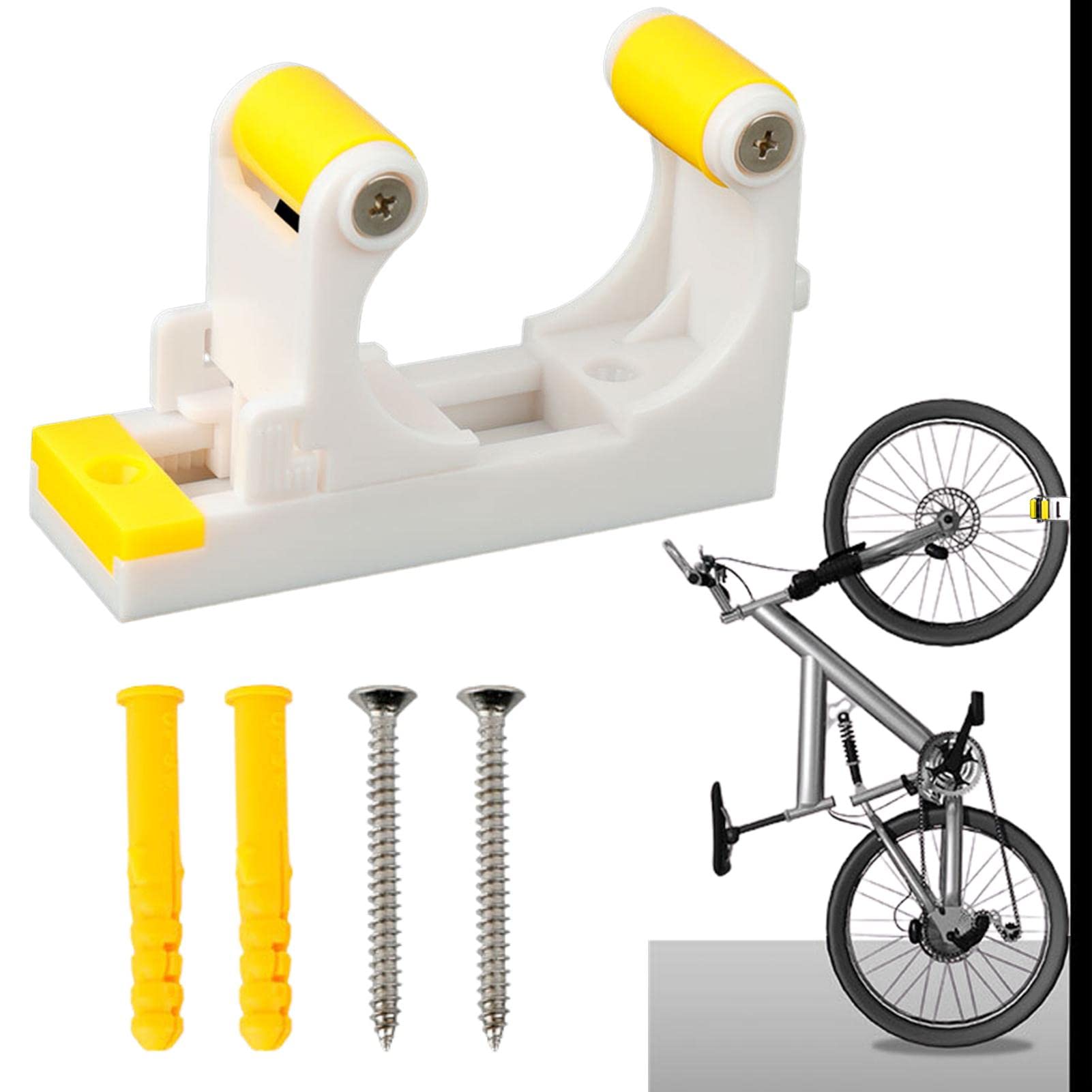 Bike Clip - Indoor & Outdoor Bicycle Storage Rack & Wall Mount System | Heavy Duty Bike Hanger for Garage, Shed & Home Organization | Easy Install & Detach Cycling Equipment - Perfect for Space Saving & Bike Protection
