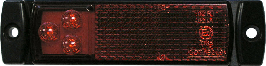PM P1203R Red ECE & DOT Compliant Marker & Outline Lights with Integral Reflex - Perfect for Trucks, Trailers & Commercial Vehicles