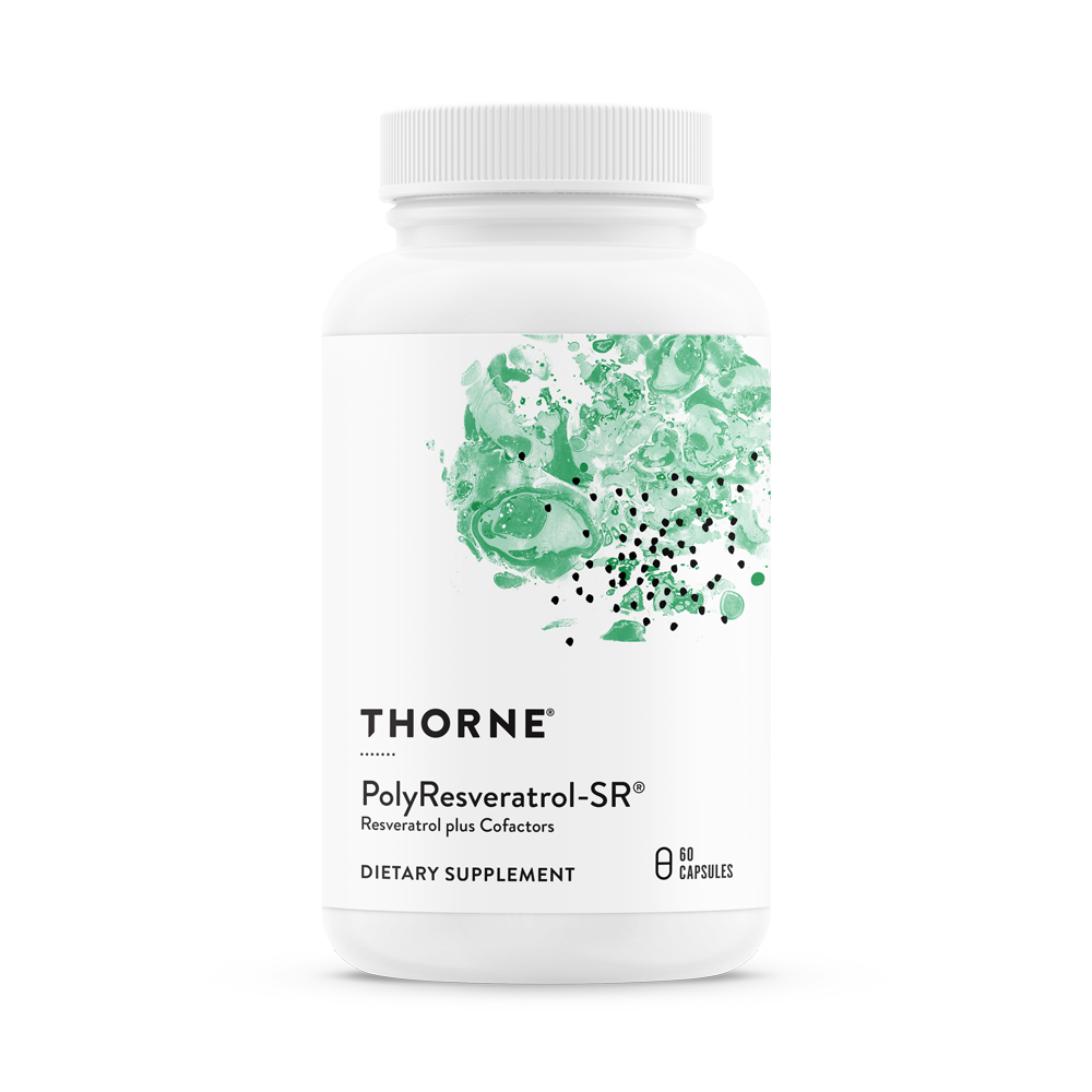 Thorne PolyResveratrol SR (SB300) - Premium Slow-Release Antioxidant Supplement for Heart & Brain Health - Supports Cellular Longevity & Healthy Aging - Ideal for Active Adults & Wellness Enthusiasts