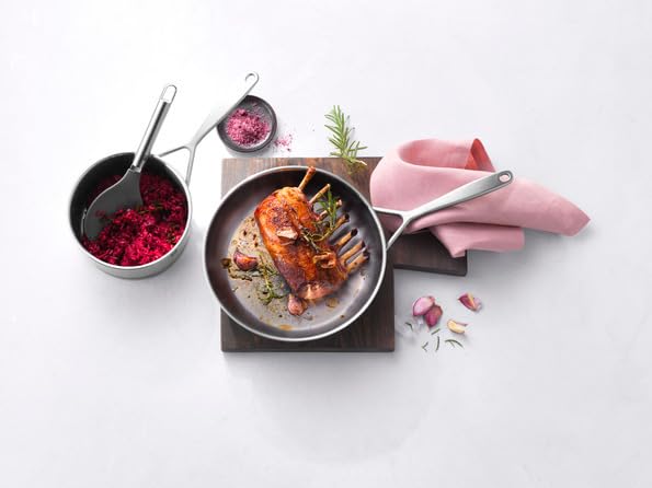 Zwilling J.A. Henckels 66470-260 Vitality 10.2-Inch Stainless Steel Frying Pan with 3-Layer Bottom - Induction & Dishwasher Safe - 10-Year Warranty - Perfect for Searing, Sautéing & Everyday Cooking