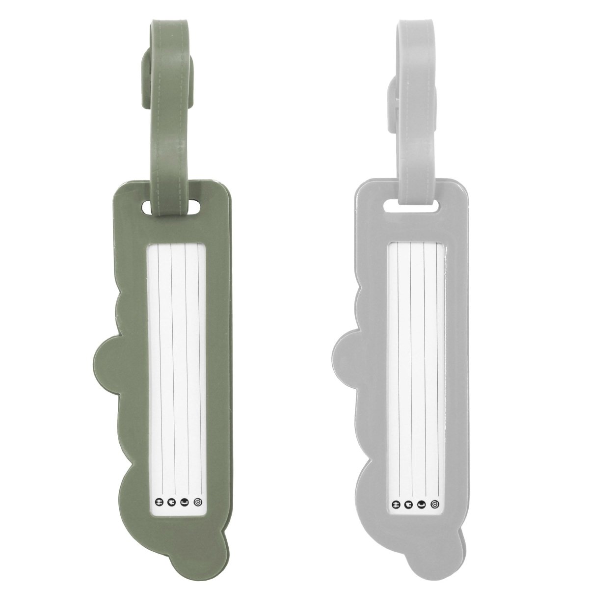 Set of 2 Durable Mine Luggage Tags by Mytagalongs - Perfect for Travel, Suitcases & Backpacks Identification