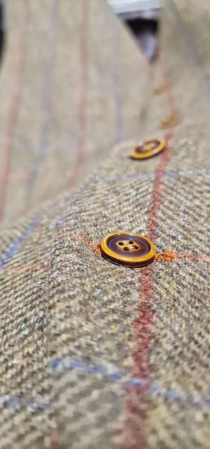 Barucci Frost Men's Vintage Brown Pure Wool Tweed Waistcoat Vest - Classic Formal Wear for Weddings, Business Meetings & Autumn Winter Fashion