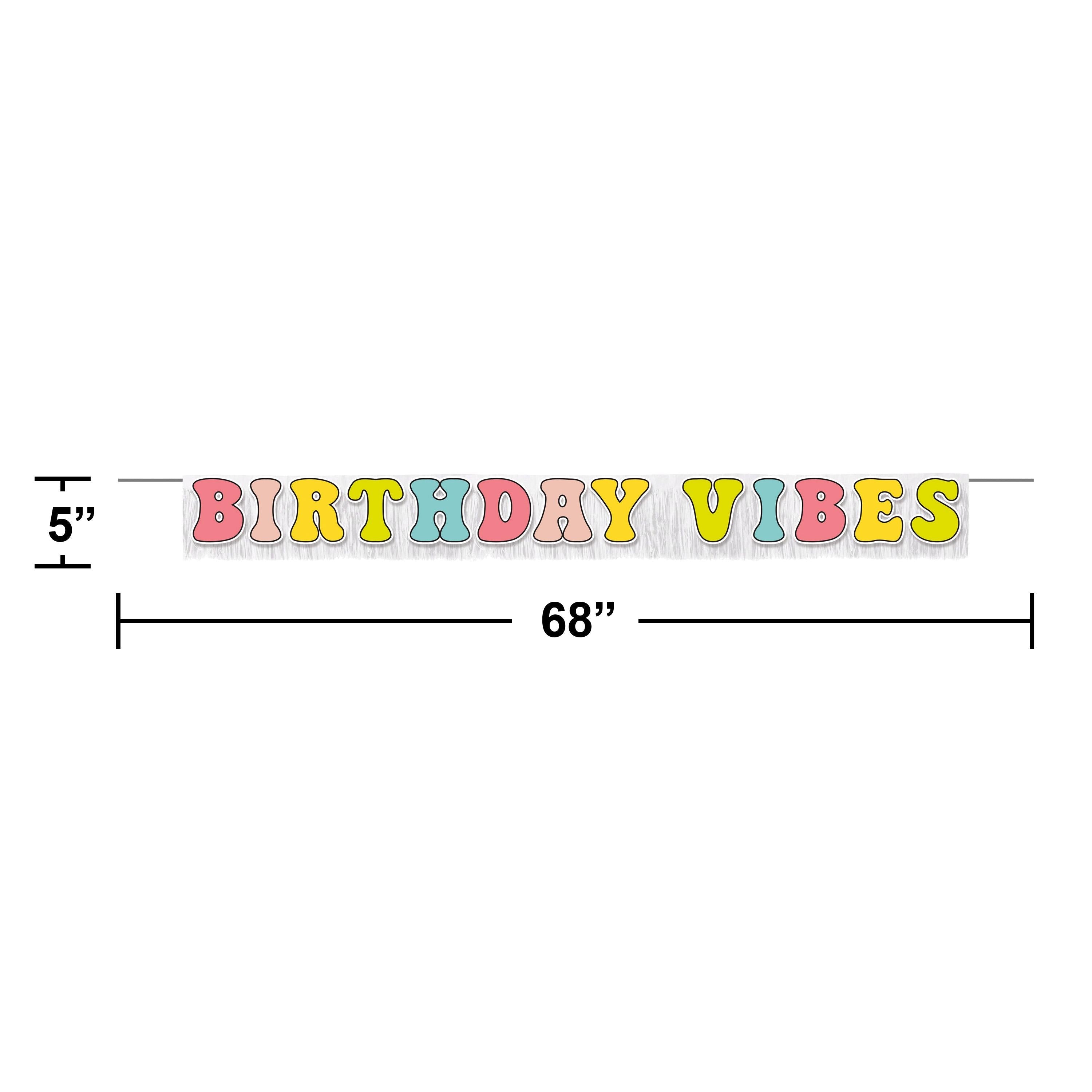 12-Piece Bulk Flower Power Letter Banner with Fringe - Perfect for Birthday Parties, Baby Showers & Wedding Decorations
