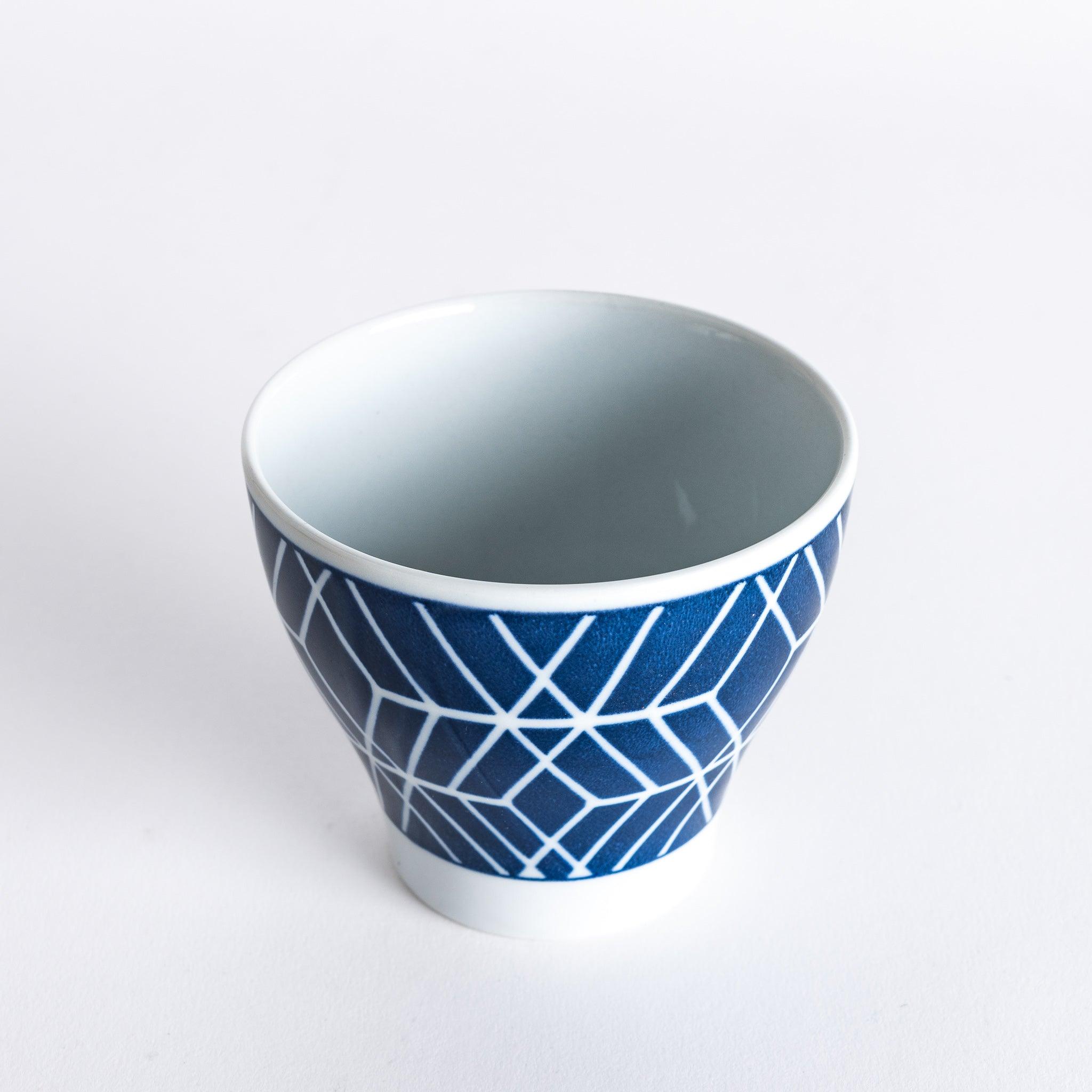 Modern Indigo Tile Cup - Handmade Ceramic Coffee Mug with Unique Blue Tile Design - Perfect for Home, Office, and Gift Giving