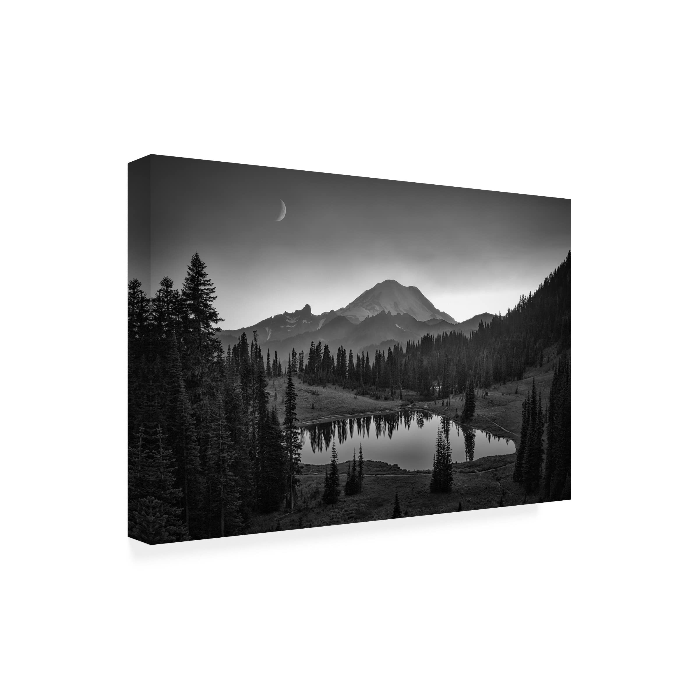 Michael Zheng's 'Mt Rainier' Canvas Art Print - Premium Trademark Fine Art Wall Decor for Living Room, Bedroom & Office