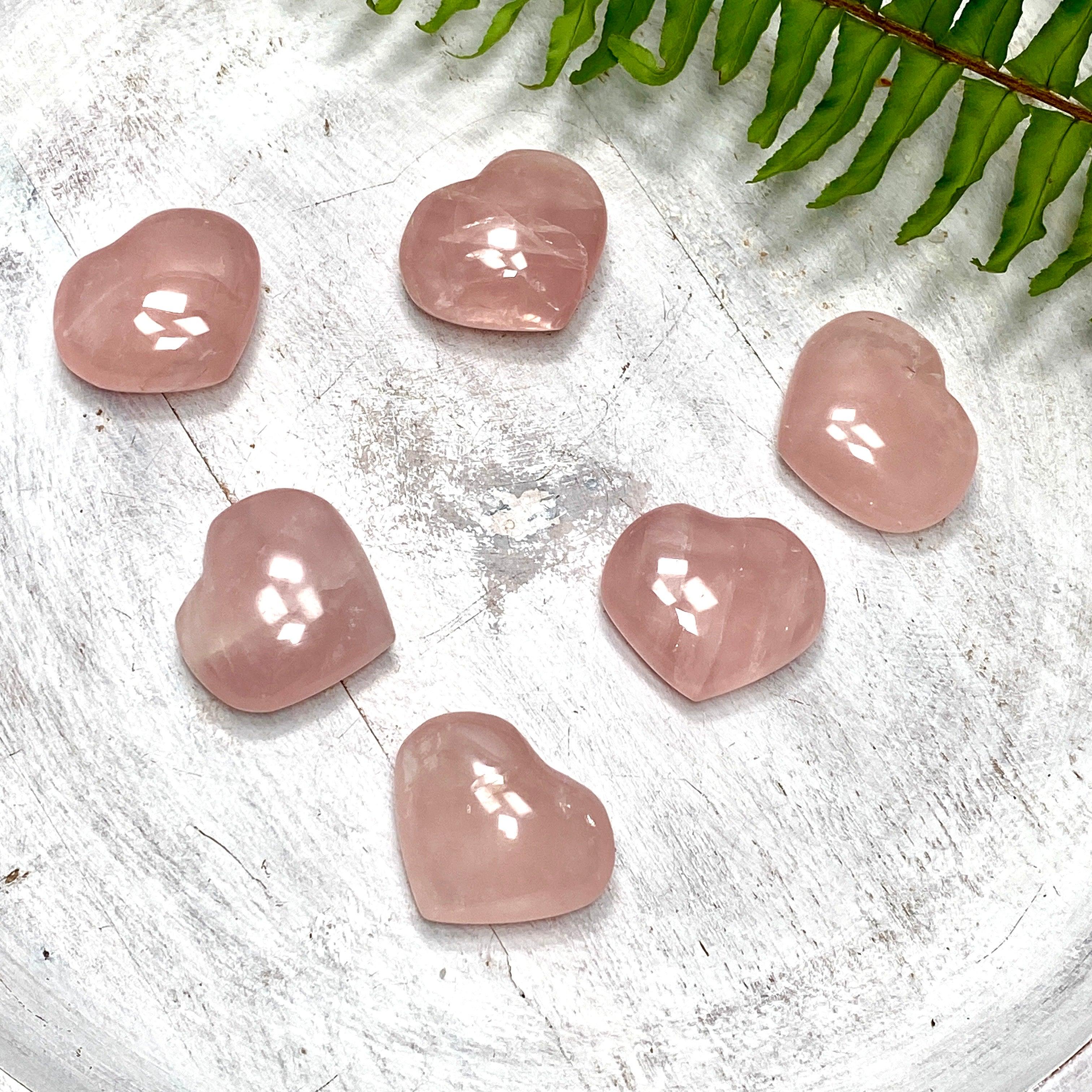 Natural Rose Quartz Heart Stone - Healing Crystal for Love & Positivity - Perfect for Meditation, Gifts & Home Decor