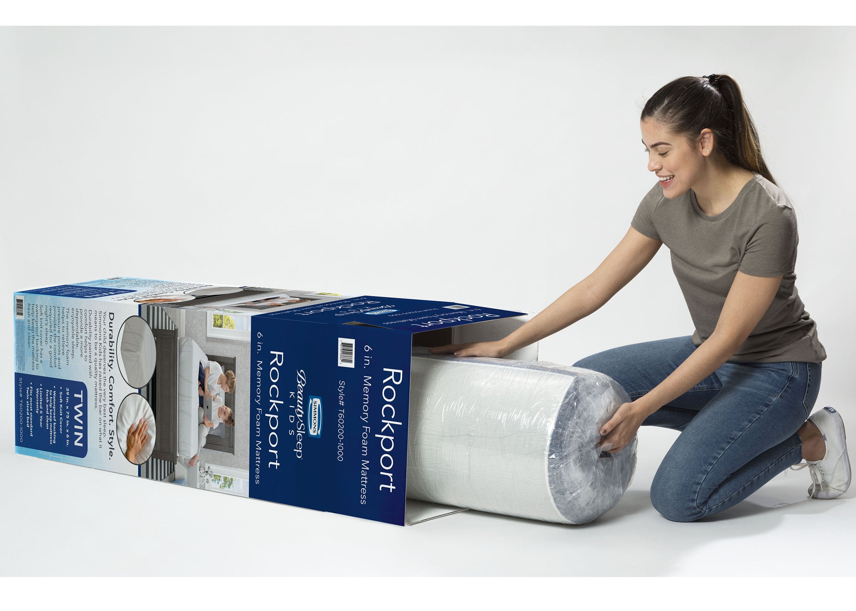 6 Inch Memory Foam Mattress - Queen Size Cooling Gel Infused Mattress Topper for Back Pain Relief | Perfect for Guest Beds, Dorm Rooms & RV Camping