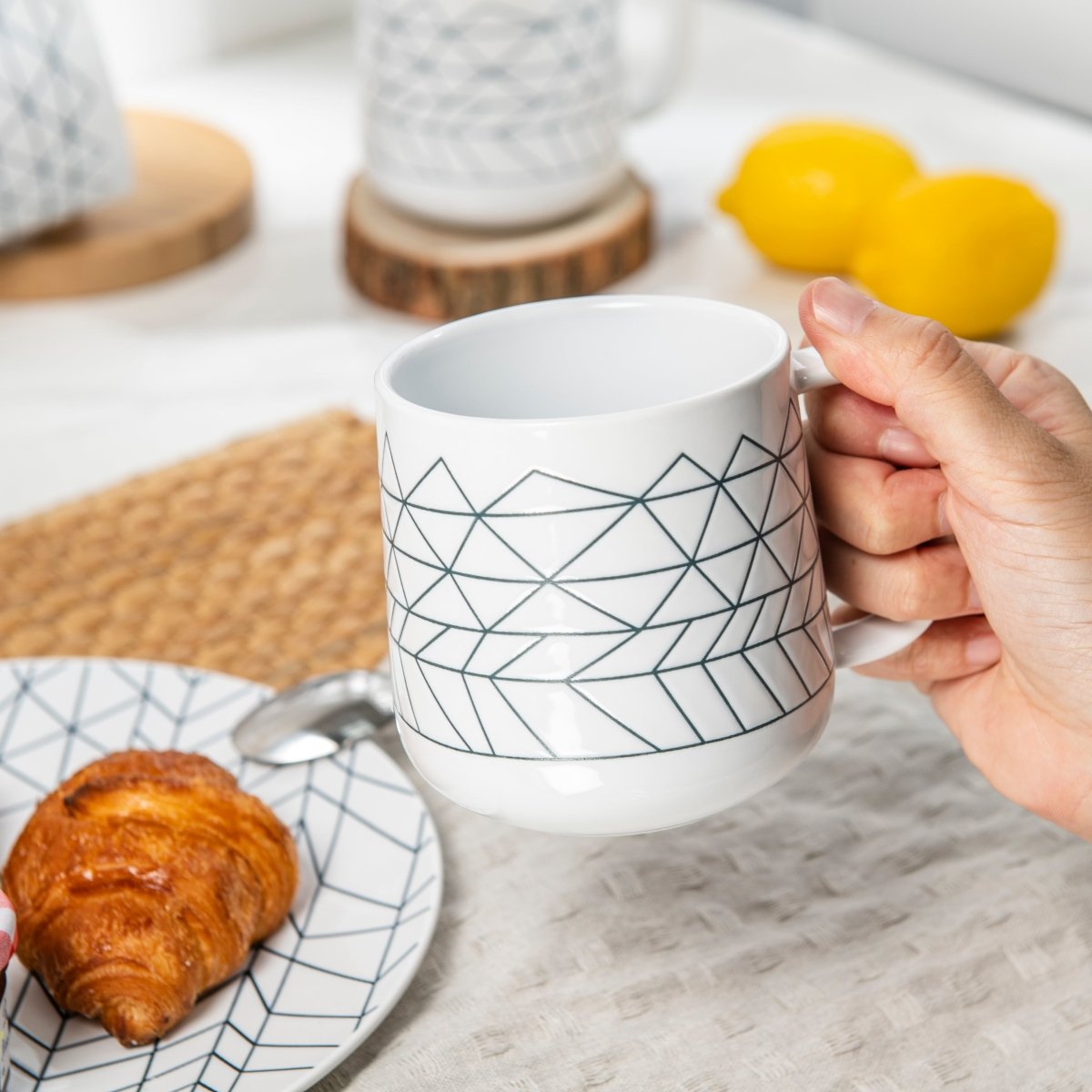 6-Piece Spider-Man Themed 14oz Ceramic Coffee & Tea Mug Set in White - Perfect for Superhero Fans, Gifts, and Home Decor