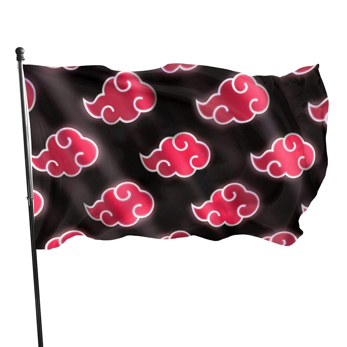 Naruto Akatsuki Printed Flag 3x5 ft with Grommets - Anime Room Decor, Outdoor Garden Banner for Cosplay & Anime Fan Parties