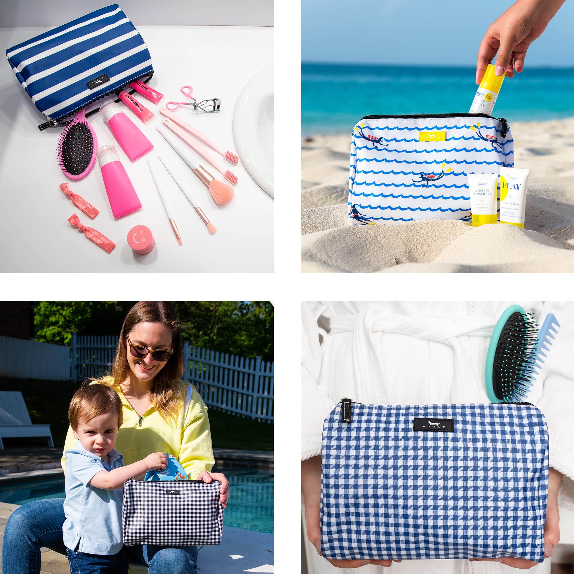 Waterproof Large Makeup Bag for Women - Travel Toiletry & Cosmetic Organizer - Perfect for Gym & Vacation