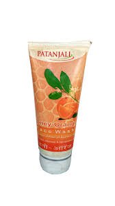 Patanjali Orange Honey Face Wash - 60g (Pack of 3) | Natural Glow & Acne Control | For Daily Skincare & Sensitive Skin