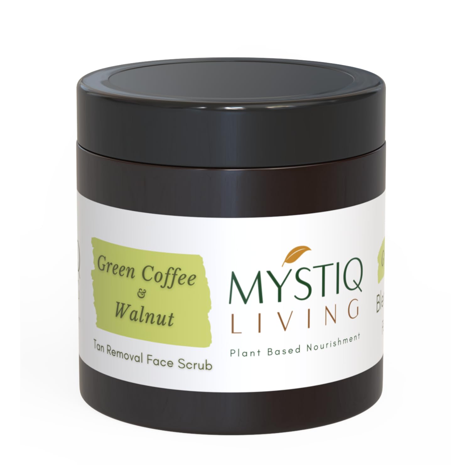 Mystiq Living Green Coffee Face Scrub for Men & Women - 100g | Exfoliating Scrub for Dark Spot Removal, Pigmentation & Skin Brightening | Tan Removal Coffee Scrub | Perfect for Daily Skincare Routine & Acne-Prone Skin