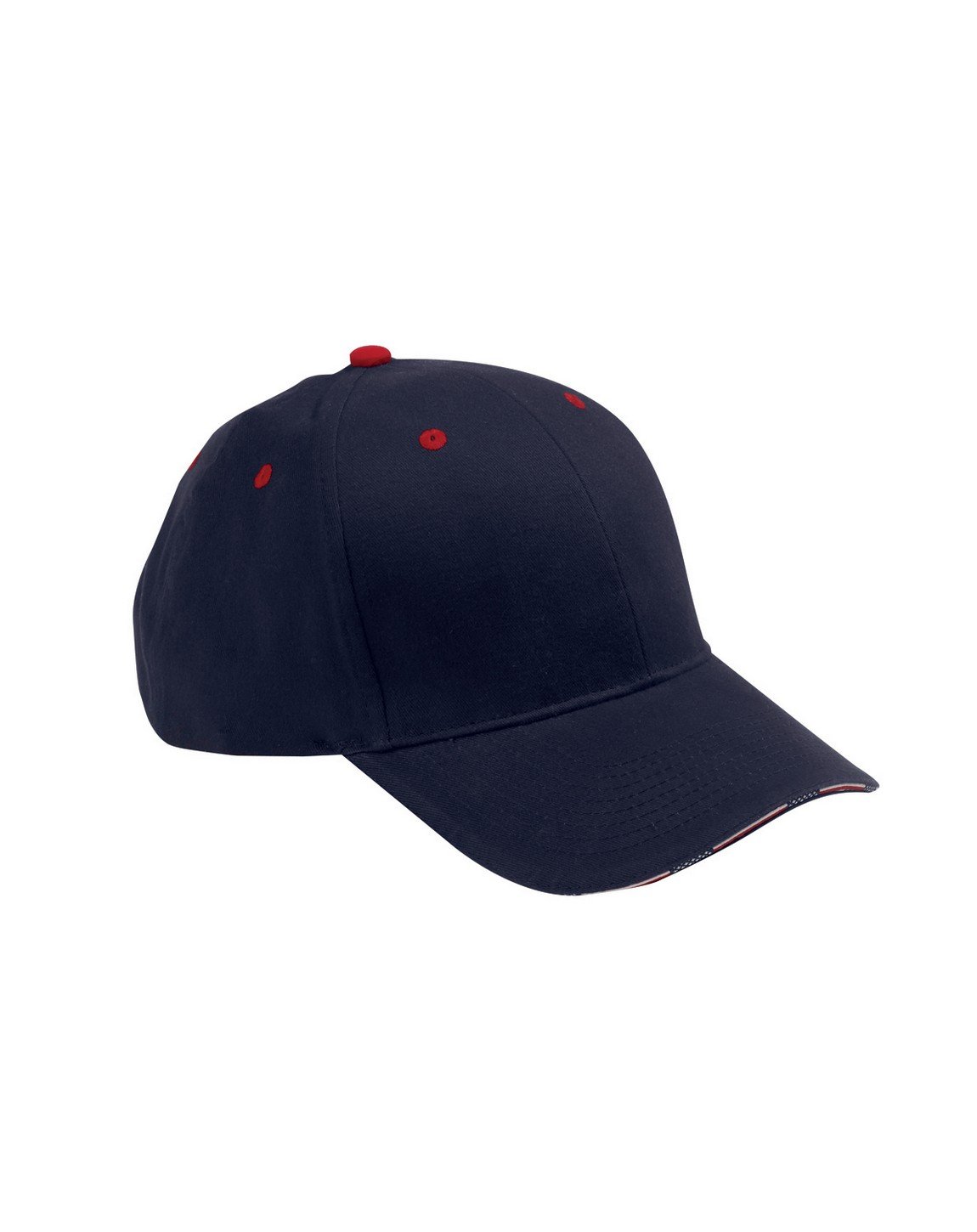 Adams Patriot Cap One Size - Navy/Red - Adjustable Baseball Hat for Men & Women - Perfect for Outdoor Sports, Casual Wear & Patriotic Events