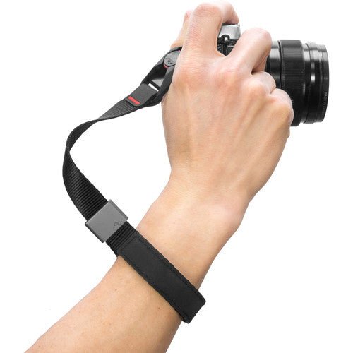 Peak Design Cuff Camera Wrist Strap (Black) - Secure & Comfortable DSLR/Mirrorless Camera Wrist Strap for Photographers - Perfect for Travel, Hiking & Outdoor Photography