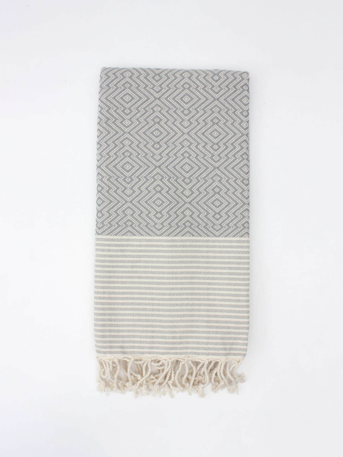 Premium Inca Hammam Towel - Soft & Absorbent Grey Turkish Bath Towel (Slight Seconds) | Perfect for Spa, Yoga, Beach & Home Use