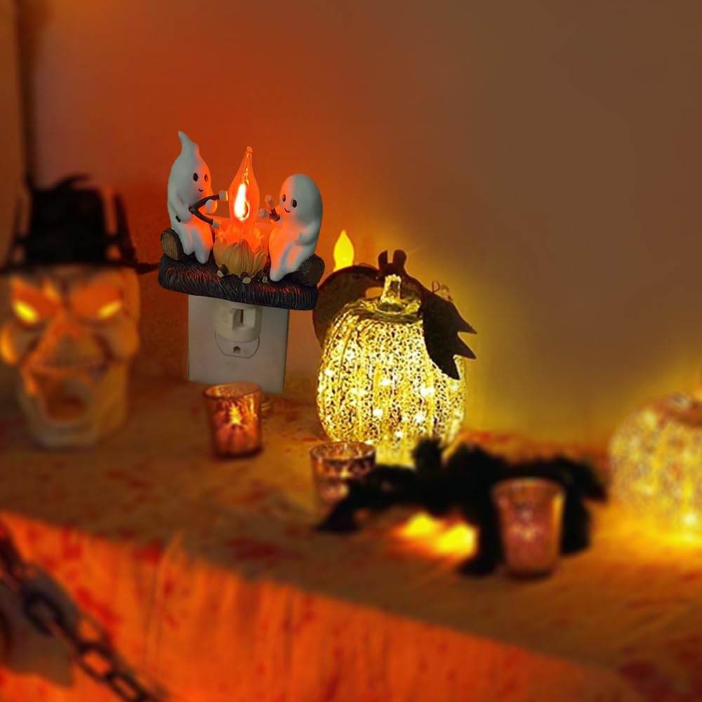 Ghost Campfire Light - Portable LED Camping Lantern for Outdoor Adventures, Hiking, and Backyard Gatherings