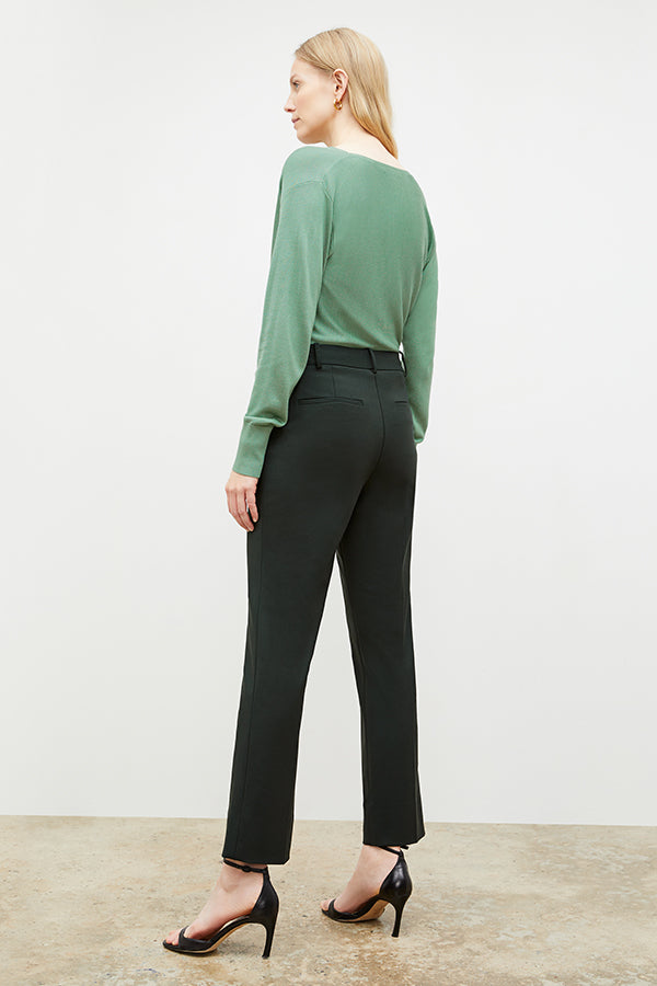 Smith Pant Washable Wool Twill Pants for Men - Comfortable & Durable Forest Green Trousers for Office, Travel & Casual Wear