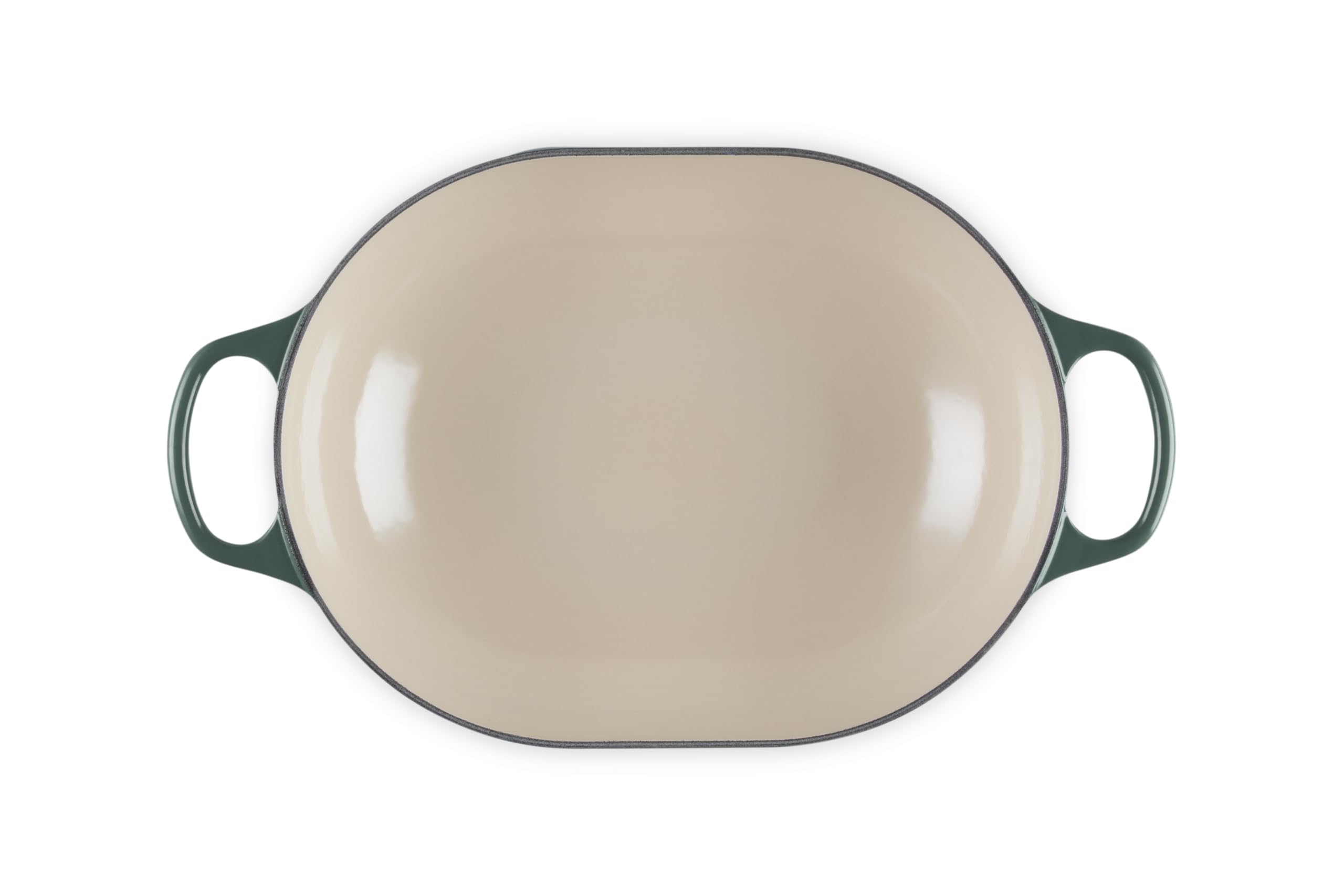 Le Creuset Signature Enameled Cast Iron Oval Casserole with Lid - 3.75 Quart, Artichaut Green - Perfect for Braising, Roasting & Serving Dishes Family Style