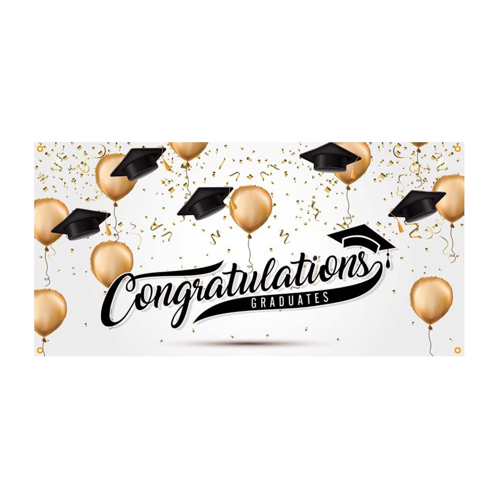 KPO 2022 Graduation Banner 70x36 Inch - Green Photo Backdrop for Graduation Ceremony, Party Decorations & Photography - Durable Fabric for Indoor/Outdoor Use - Perfect for Graduation Photos, School Events & Celebrations