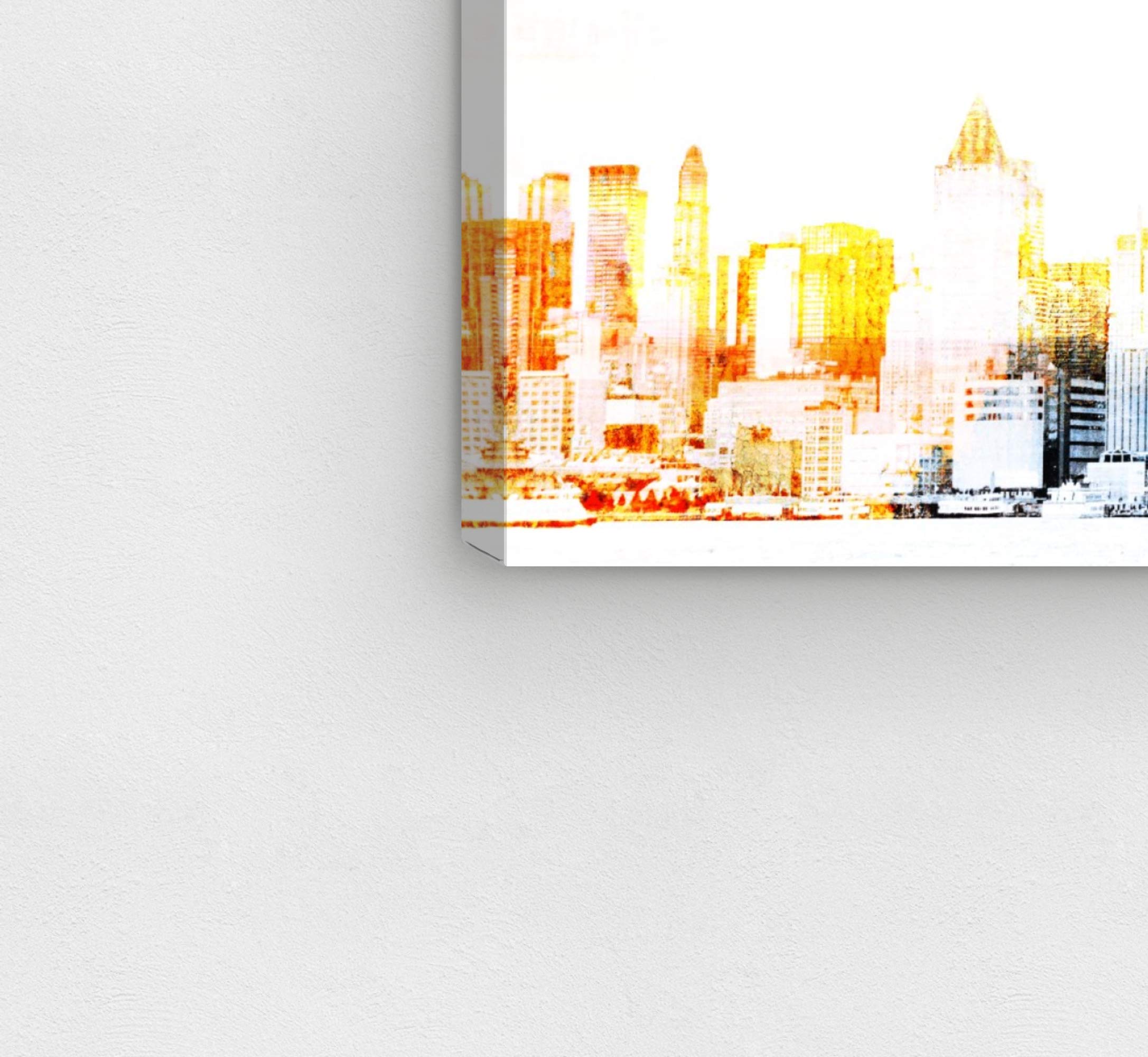 Oliver Gal Artist Co. New York Lights Canvas Wall Art Print - 30x36 Inch City Skyline Home Decor in Black & Yellow - Perfect for Living Room, Bedroom & Office Décor