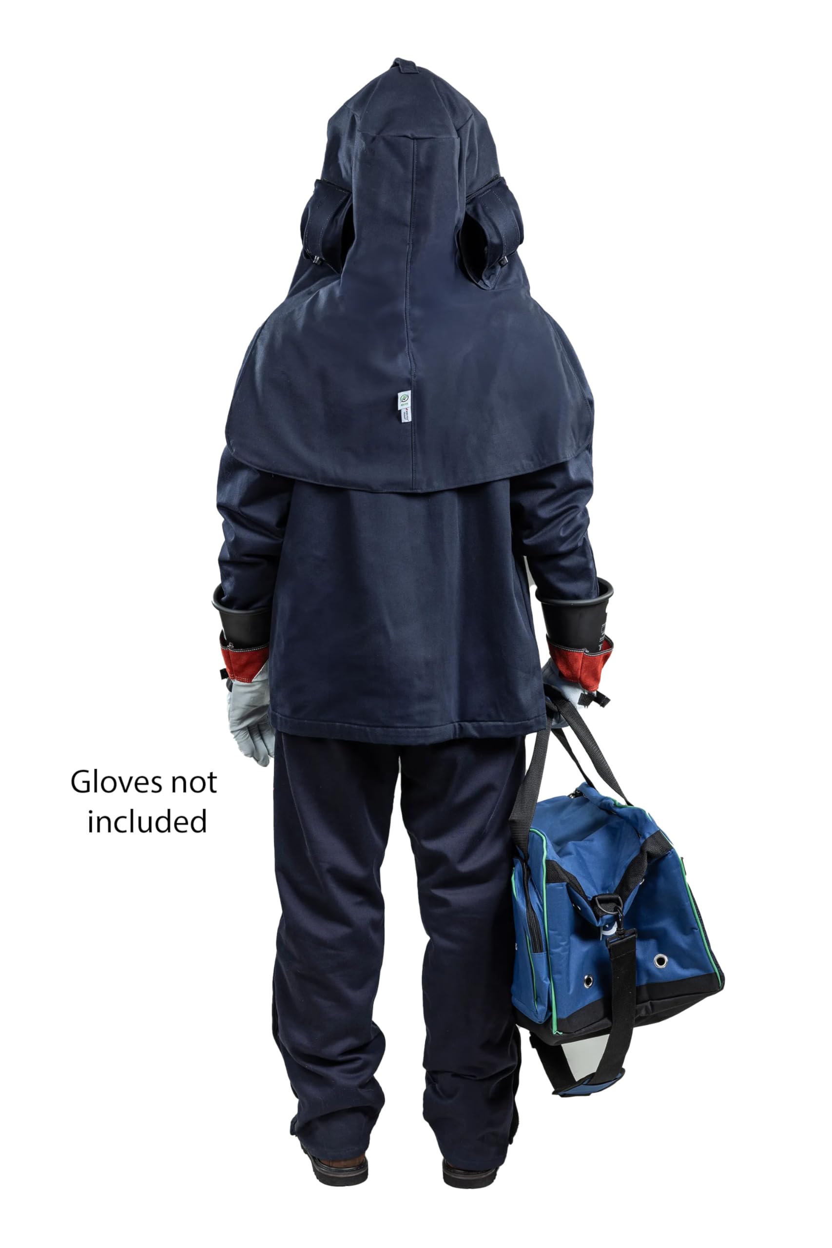 ArcGuard CAT 4 40 Cal Arc Flash Protection Kit - FR Short Coat, Bib Overalls, Standard Hood, Safety Glasses & Gear Bag - Ideal for Electrical Workers & Industrial Safety Professionals