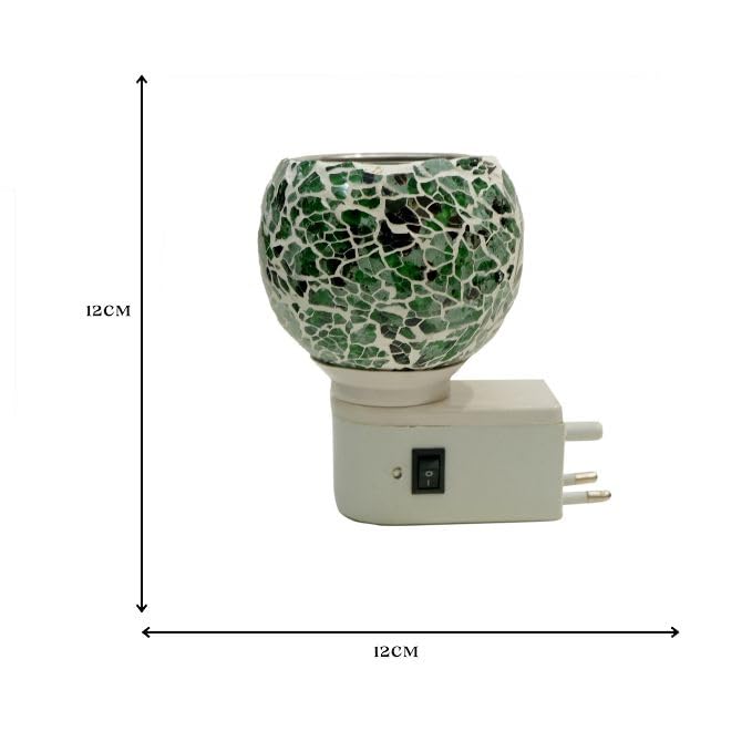 Premium Ceramic Aroma Diffuser & Night Light - 11oz Essential Oil Warmer with On/Off Switch, Multi-Functional Camphor Burner for Home, Office, Yoga & Spa Relaxation