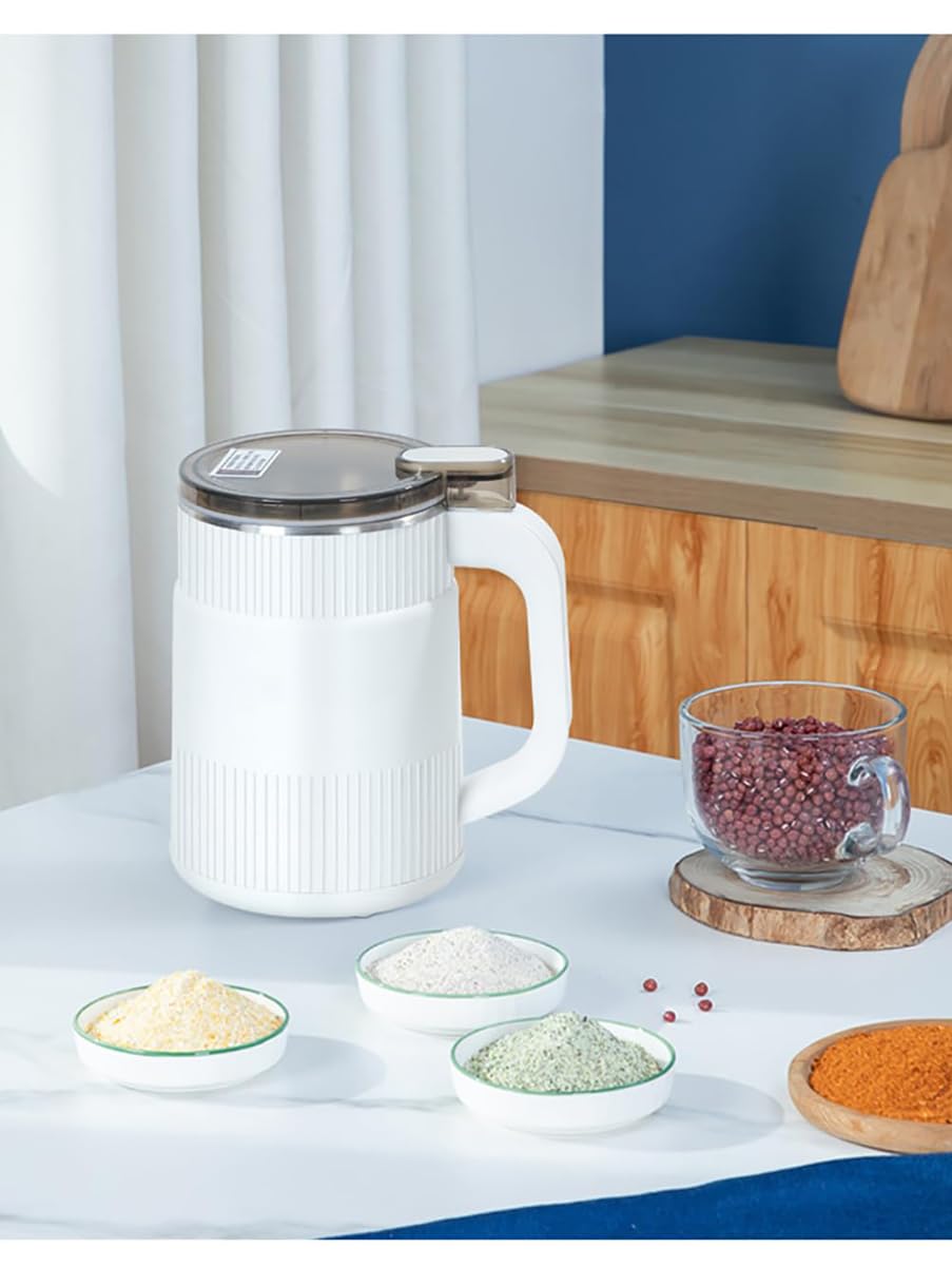 Premium Electric Spice Grinder - Stainless Steel Multifunctional Powder Machine for Coffee Beans, Grains & Condiments | Fine Grinding with 3 Blades (White) | Perfect for Home Kitchens, Coffee Shops & Baking Enthusiasts