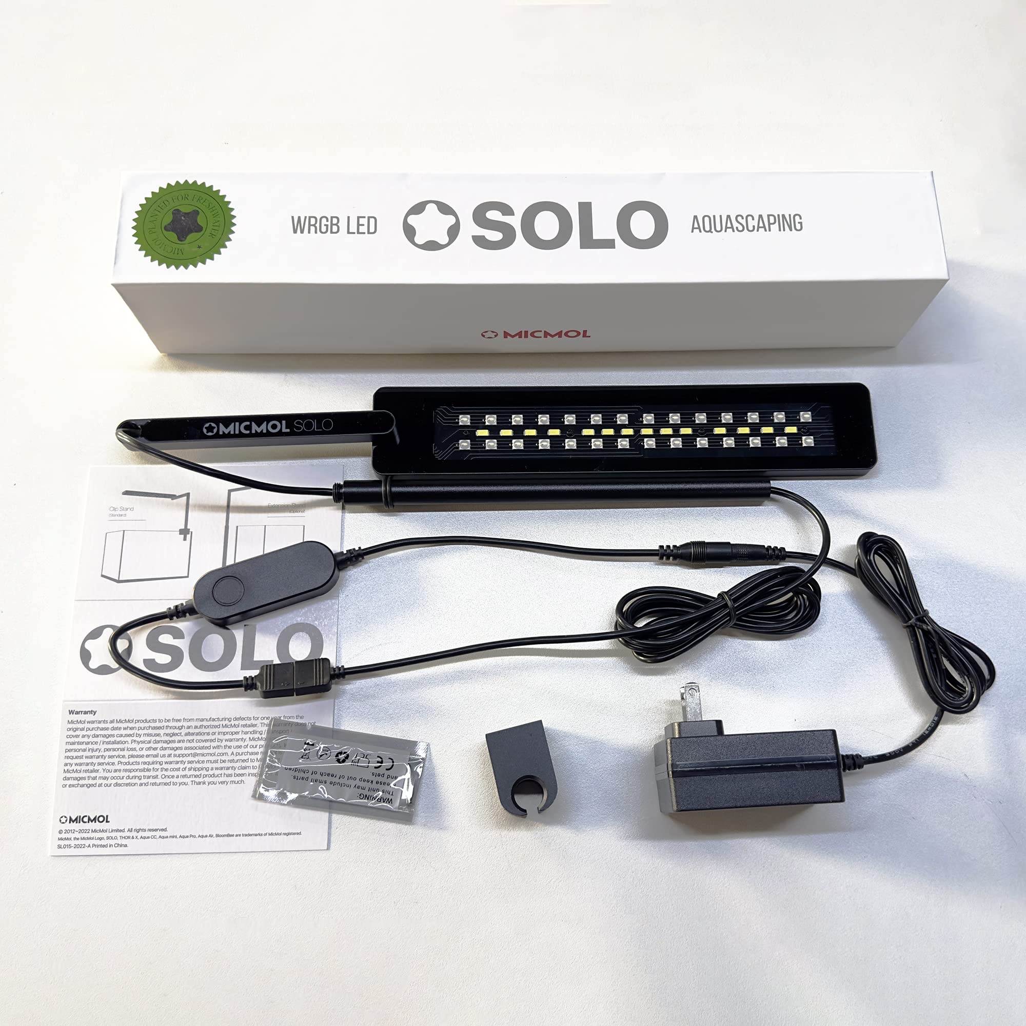 Programmable LED Aquarium Light 20W with Timer - Sunrise Sunset Full Spectrum for Freshwater Fish, Shrimp, Planted & Nano Tanks | Perfect for Aquascaping & Home Decoration