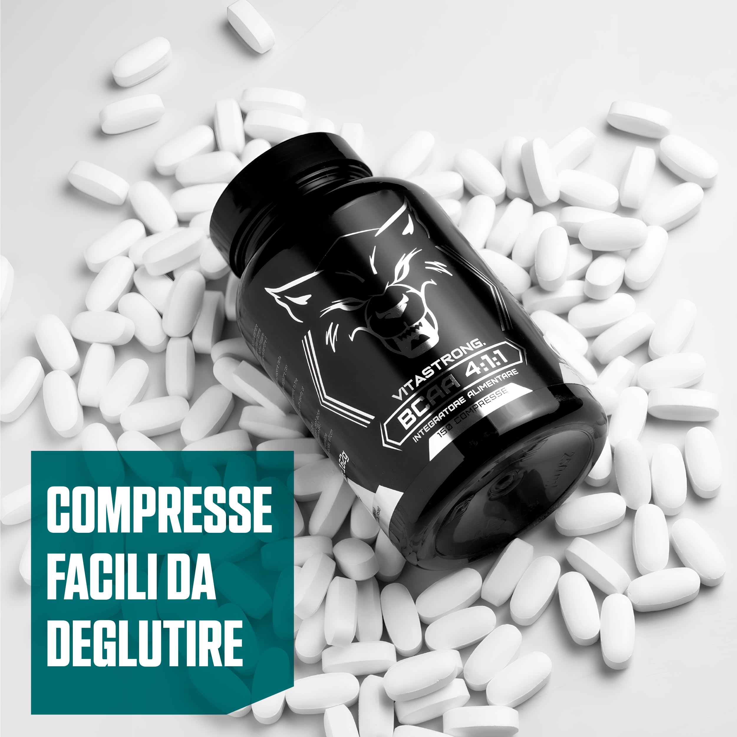 BCAA 4:1:1 5000mg with Vitamin B6 - Pre/Post Workout Supplement - 150 Tablets for Muscle Recovery