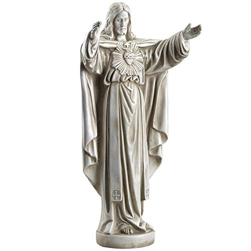 Design Toscano Sacred Heart Religious Garden Statue - 10