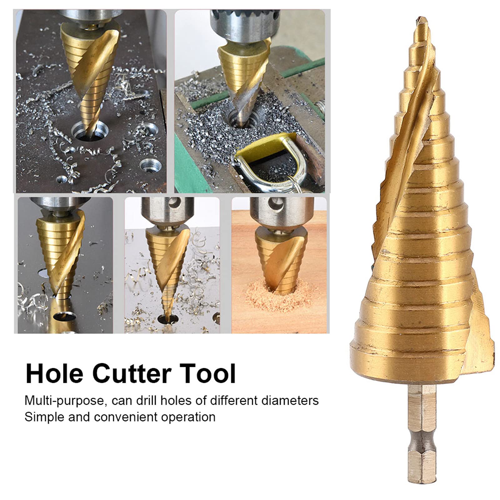 X-Shaped Step Drill Bit Set - High Speed Steel Multi-Purpose Drill Bits for Metal, Wood, Stainless Steel & Plastic (4mm-20mm) | Professional Tool for DIY Projects, Home Repairs & Metalworking