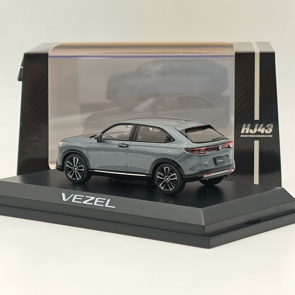 1/43 Scale Honda VEZEL Meteoroid Gray Metallic Diecast Model Car - Hobby Japan HJ431002GM - Collectible Miniature Vehicle for Display, Gifts & Car Enthusiasts