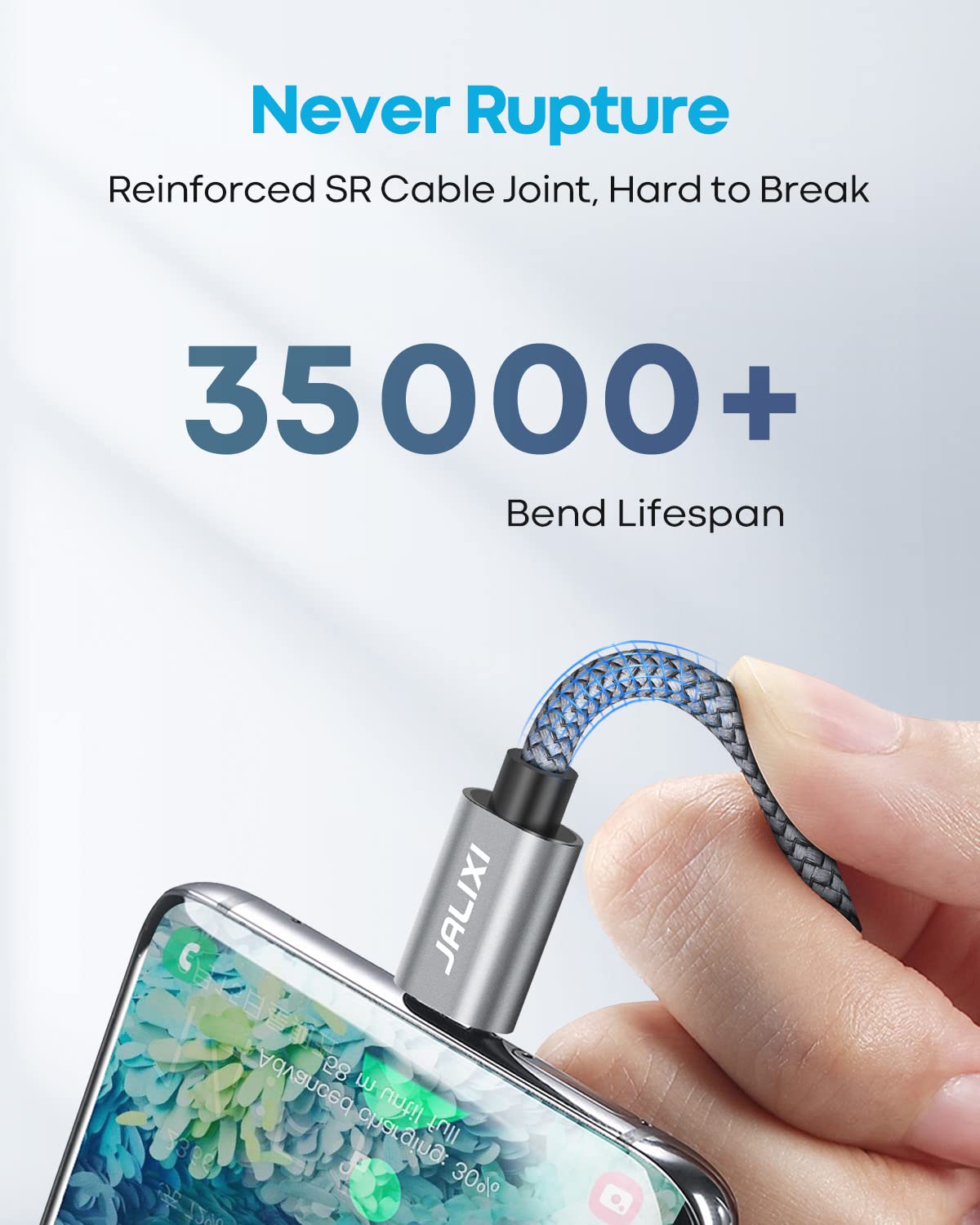 JALIXI 1ft USB C to USB C Fast Charging Cable - 60W PD Quick Charge for iPhone 15 Pro Max, Samsung Galaxy S24/S23/S21/S20 Ultra, Pixel 8/7, Power Banks - Perfect for Travel, Home & Office Charging