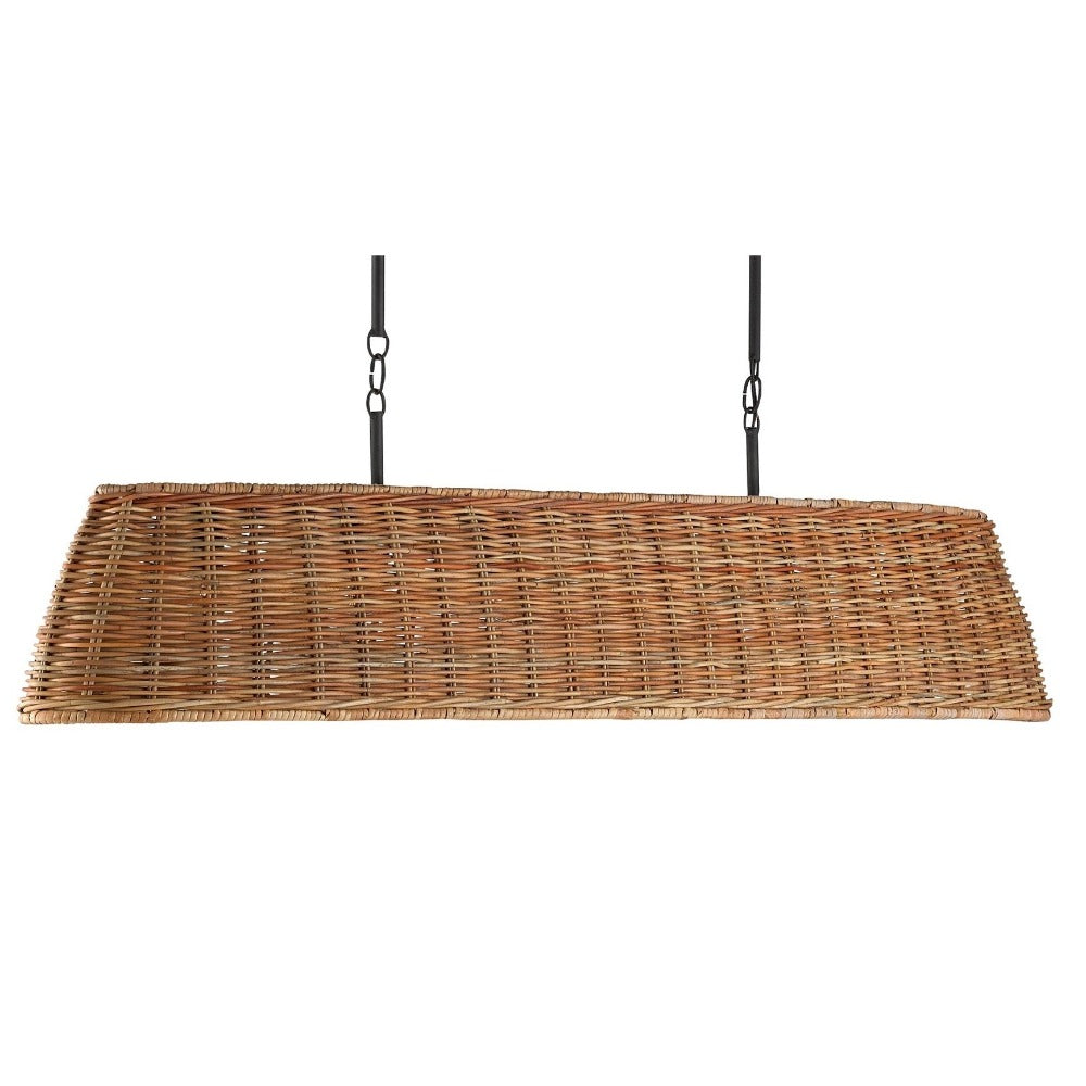 Rhys Linear Chandelier - Modern LED Pendant Light Fixture for Dining Room, Kitchen Island & Living Room Lighting