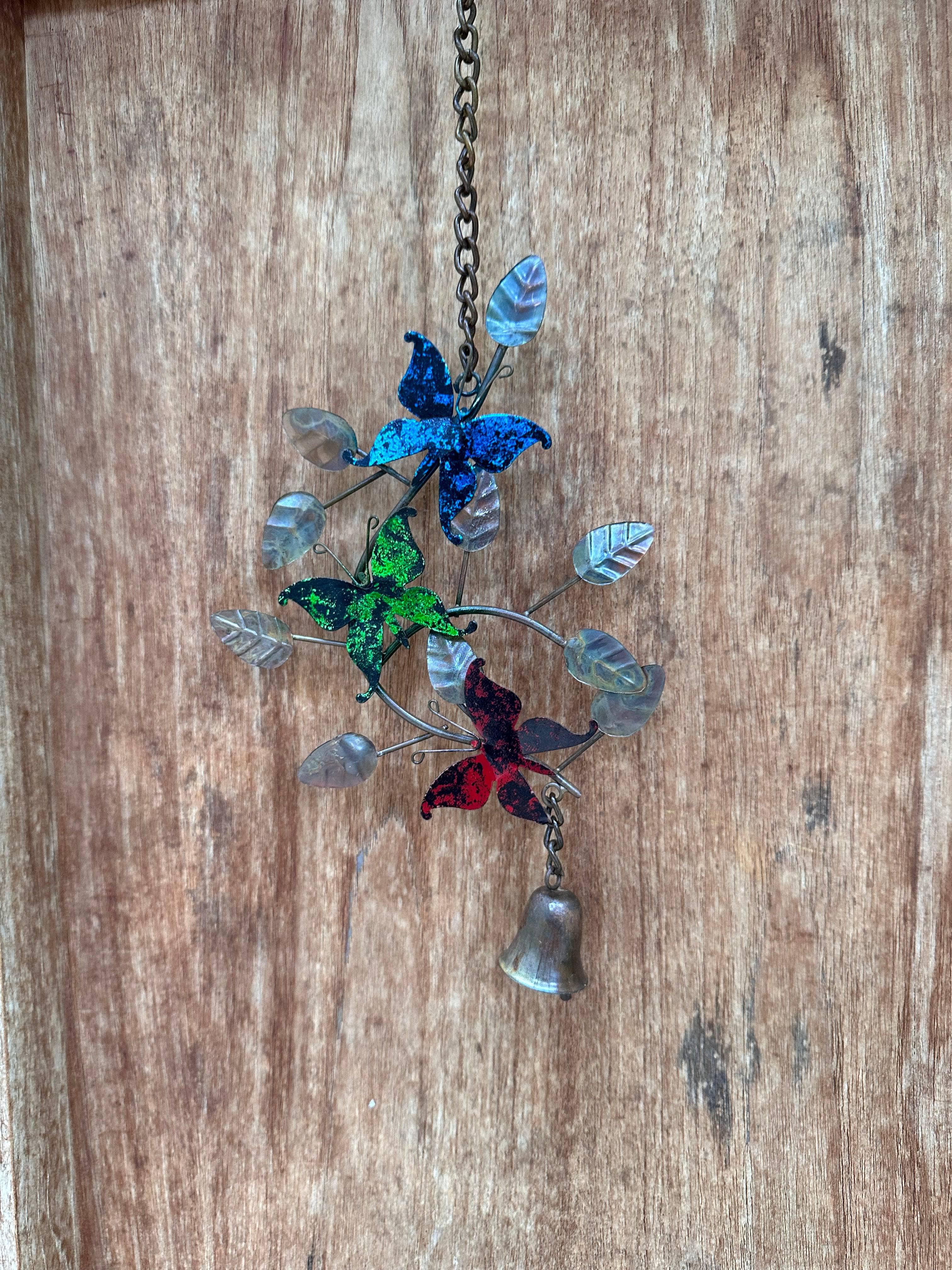 Butterflies on Branches Hanging Ornament - Elegant Home Decor for Living Room, Bedroom, Nursery & Outdoor Garden Party Decorations