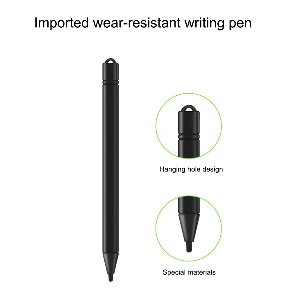 10 Inch LCD Writing Tablet with Lock Screen - Red Digital Notepad for Kids & Adults, Perfect for Notes, Drawing & Shopping Lists at Home, School or Office